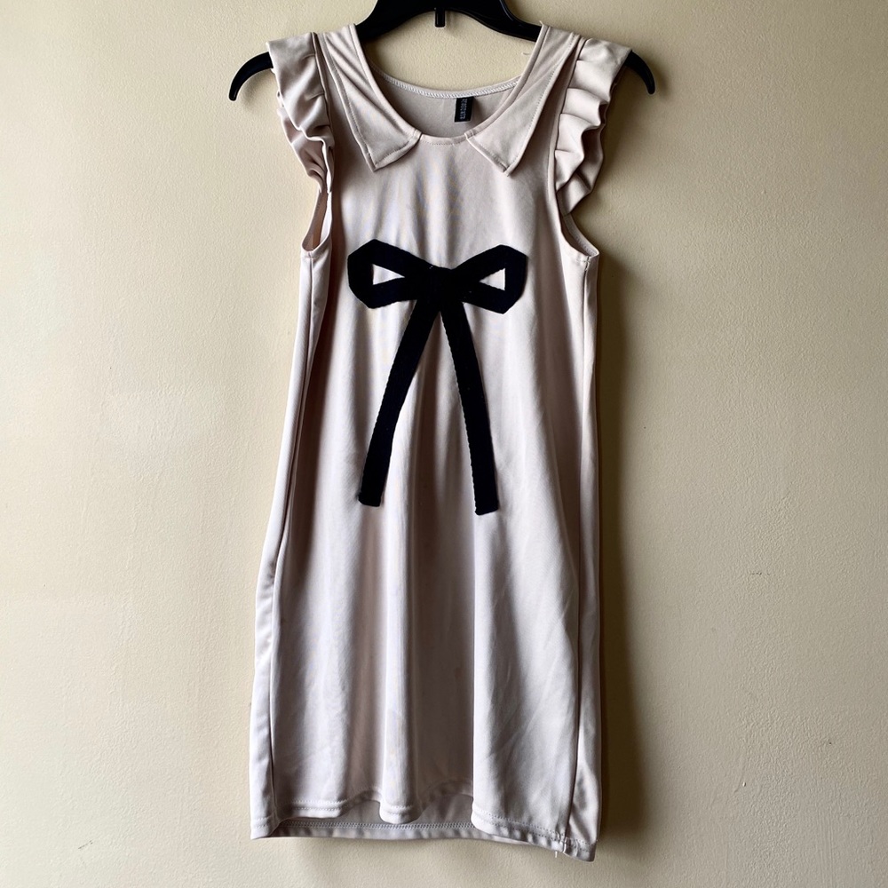 Korean brown midi dress